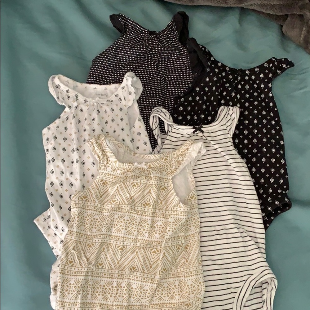 Carters five piece tank top onesie set!